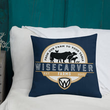 Load image into Gallery viewer, WF Threads Brand Logo 18x18 and 22x22 Premium Pillow