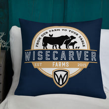 Load image into Gallery viewer, WF Threads Brand Logo 18x18 and 22x22 Premium Pillow